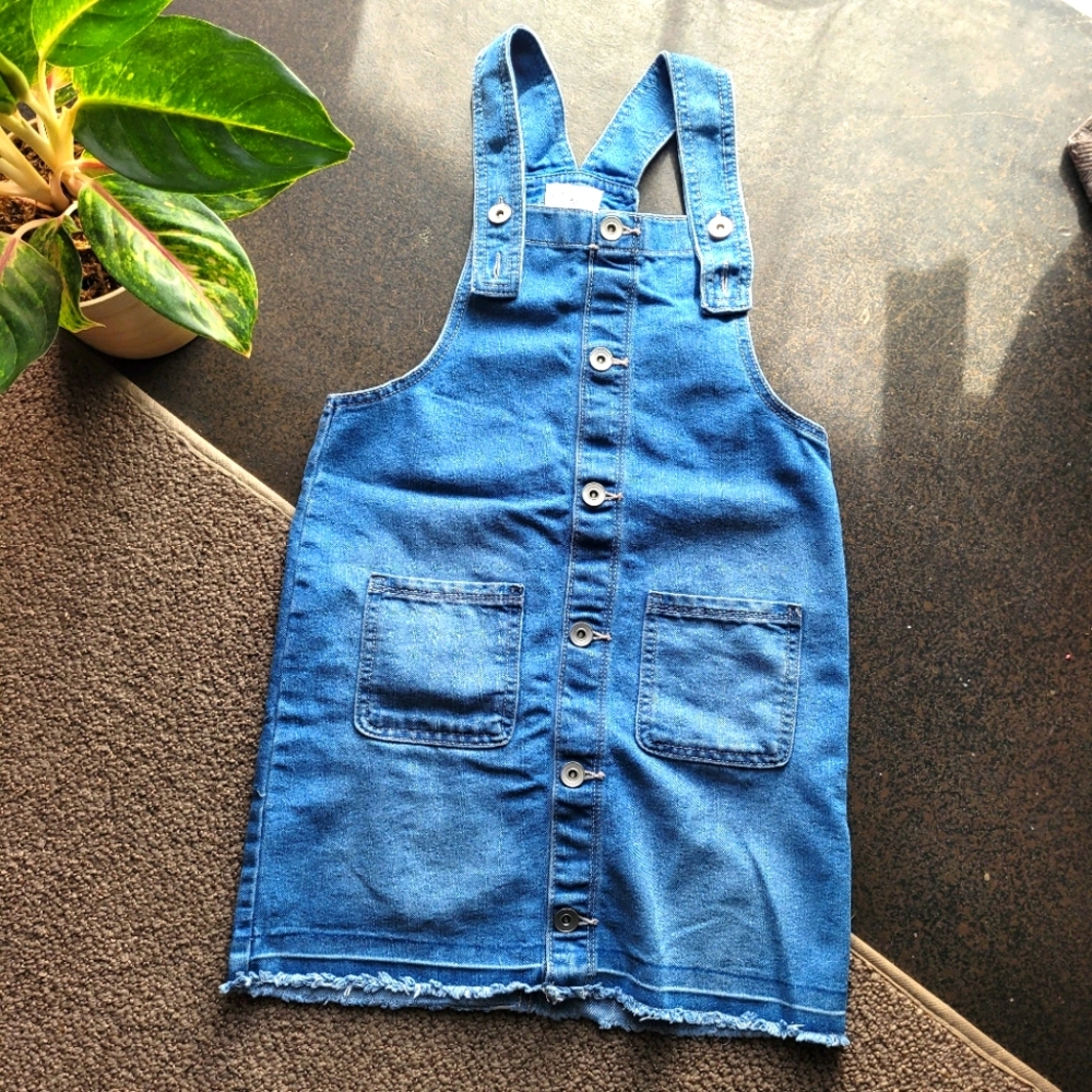 Girls Overalls Dress Denim Size 10
